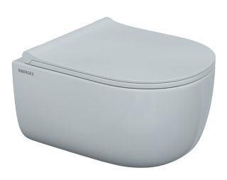 Комплект Berges 4в1 043249: инсталляция NOVUM 525 кнопка O3 хром глянец унитаз EGO Rimless сидение Okus Slim SO